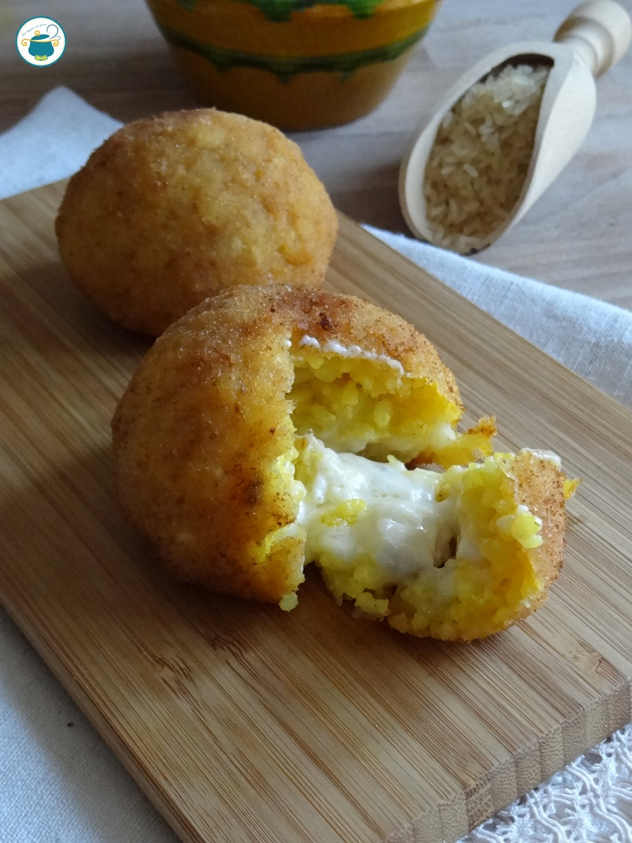 Sicilian Arancine 4 Formaggi "4 Cheese Riceballs" 4-7oz ( ready to cook) Made in Sicily